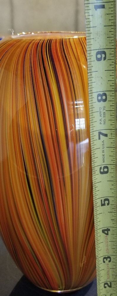 mid century blown glass vase